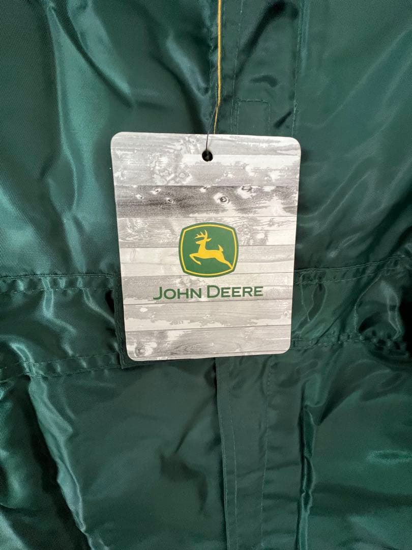 JOHN DEERE オーバーオール グリーン/イエロー L L 防寒つなぎ