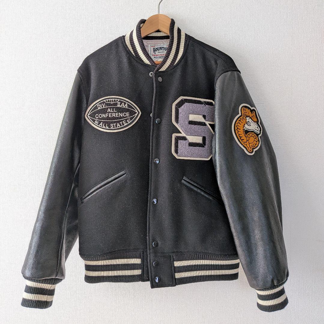 HOUSTON スタジャン MELTON AWARD JACKET - メルカリ