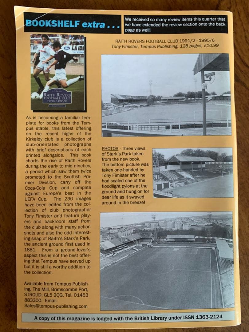 \"GROUNDTASTIC＂英国フットボールグラウンドマガジン季刊4冊・個人発行