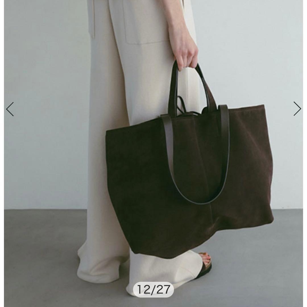 【美品】ETRETOKYOスウェードビッグトートバッグ ETRE TOKYO - スウェードビッグトートバッグ - LIGHT BEIGE | ADDICT