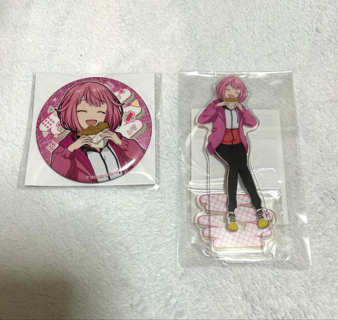 プロセカはぴこれくじ 鳳えむ アクリルスタンド &缶バッジ - メルカリ