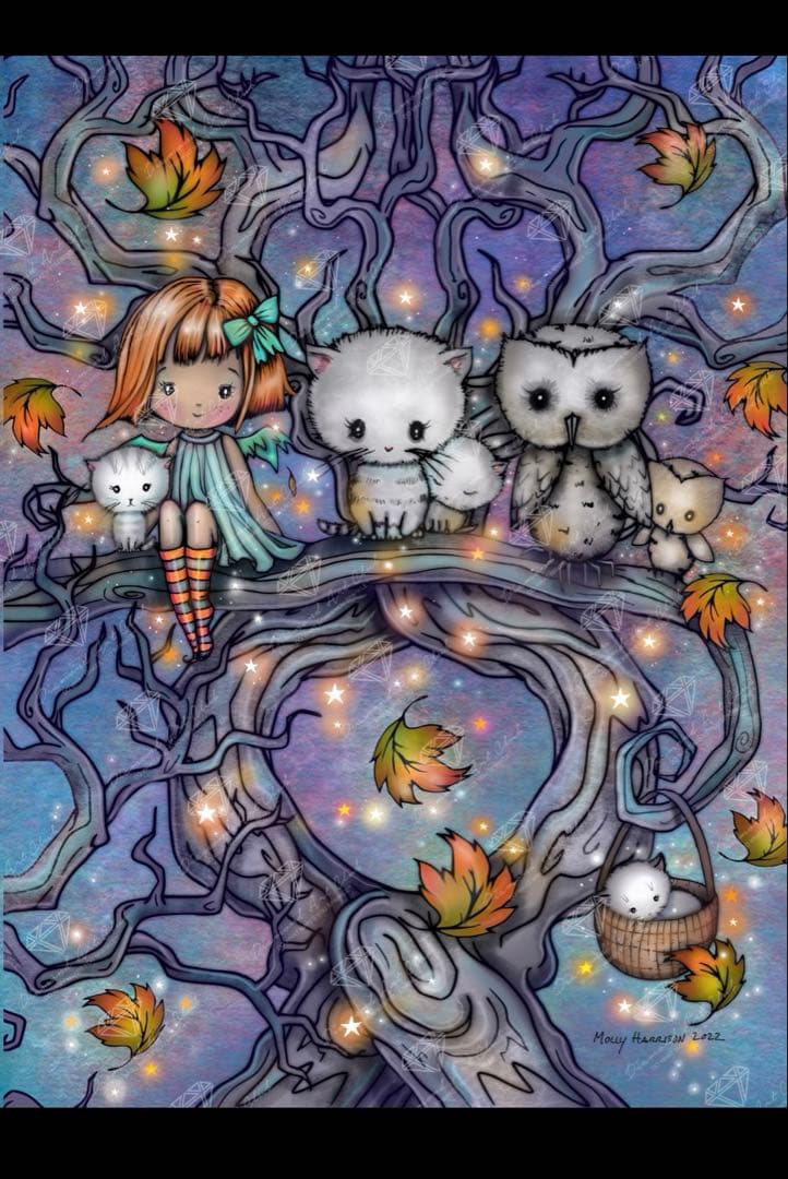 ダイヤモンドアートクラブ　The Autumn Tree the-autumn-tree-diamond-art-