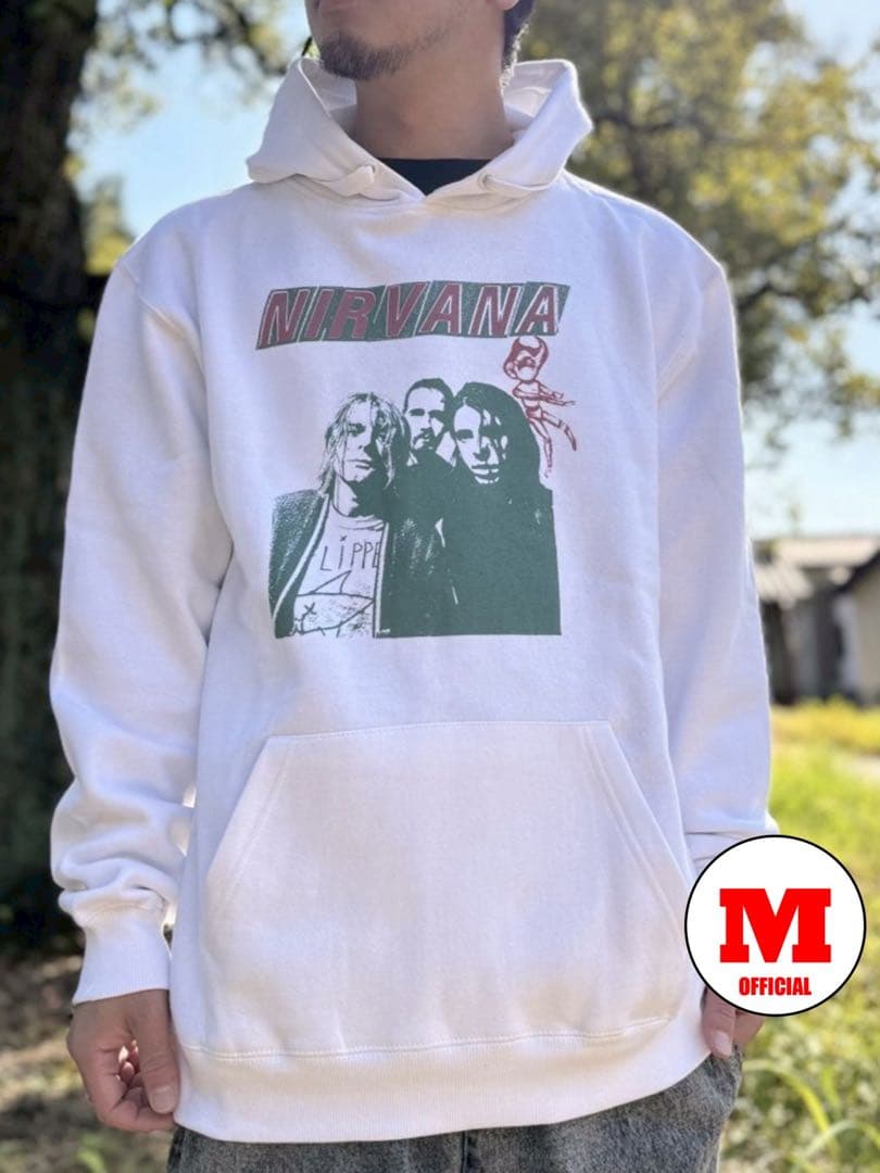 新品未使用 NIRVANA / Flipper プルオーバーパーカー Mサイズ Nirvana プルオーバーパーカー ニルヴァーナ Flipper - バンドTシャツ