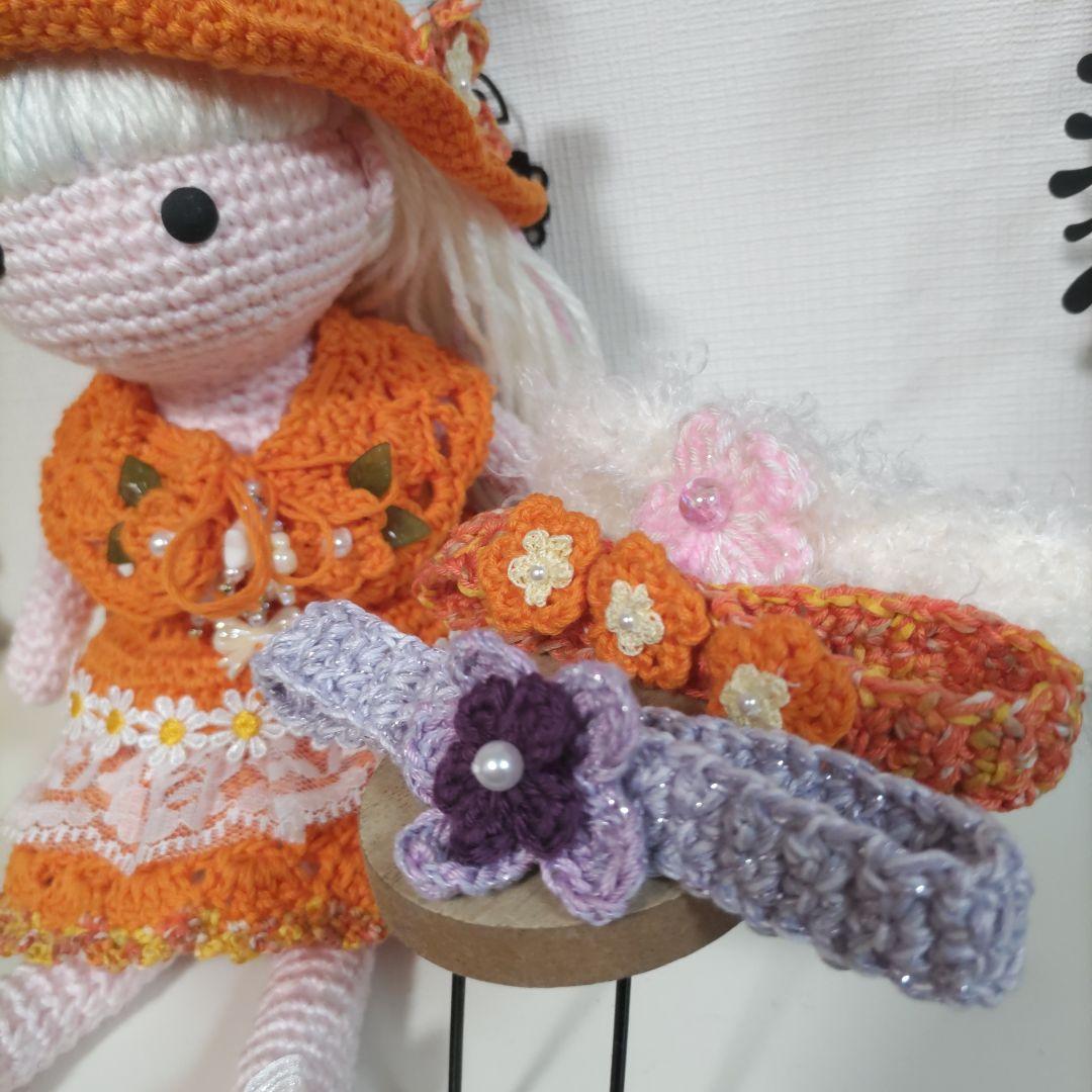 編みぐるみの女の子（熊耳、うさぎ耳、いちごの女の子）とお着替え服6