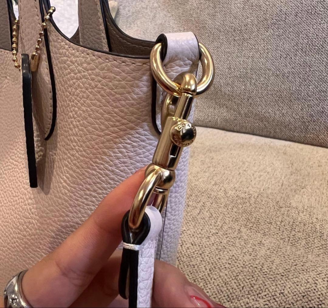 coach ハンナバケットバッグ ホワイト コーチ