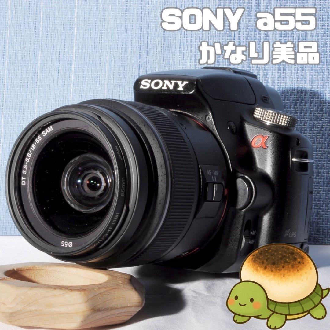 ♥️美品♥️高速連写＆GPS搭載♥️SONY α55 レンズセット♥️スマホ