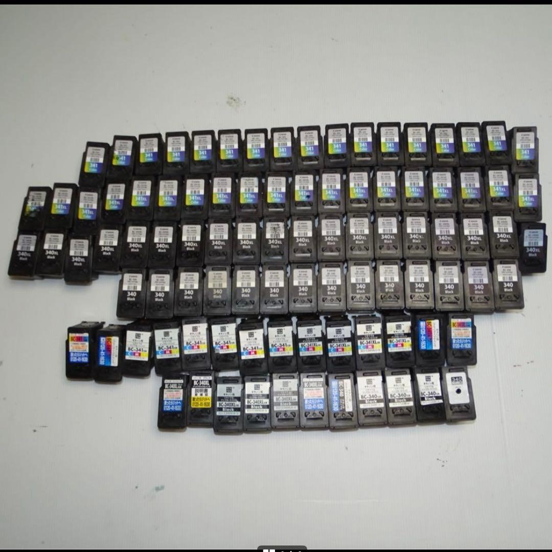 Canon 341 340 XL 純正 互換 93個 インク QA7638 - メルカリ
