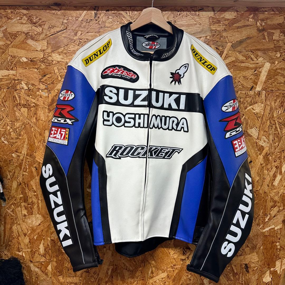 JOE ROCKET SUZUKI GSX-Rレプリカフェイクレザージャケット - メルカリ