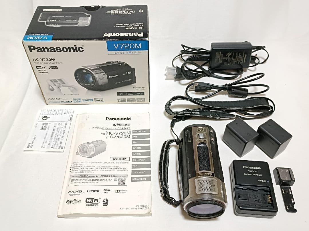 Panasonicデジタルハイビジョンビデオカメラ HC-V720M - メルカリ