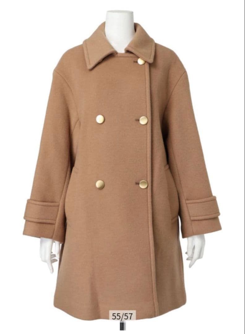 JUSGLITTY スタンダードPコート キャメル 1 ハンガーおまけ♡ - メルカリ