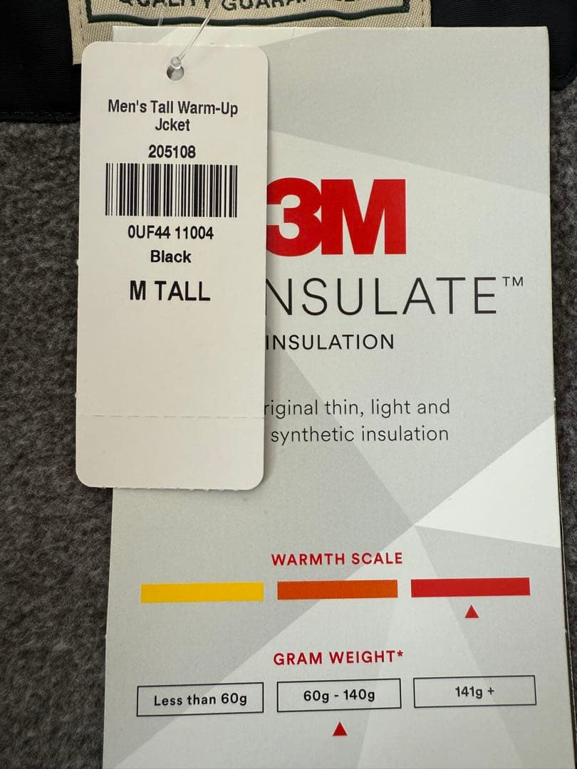 L.L.Bean ウォームアップジャケット ブラック【新品・タグ付き】