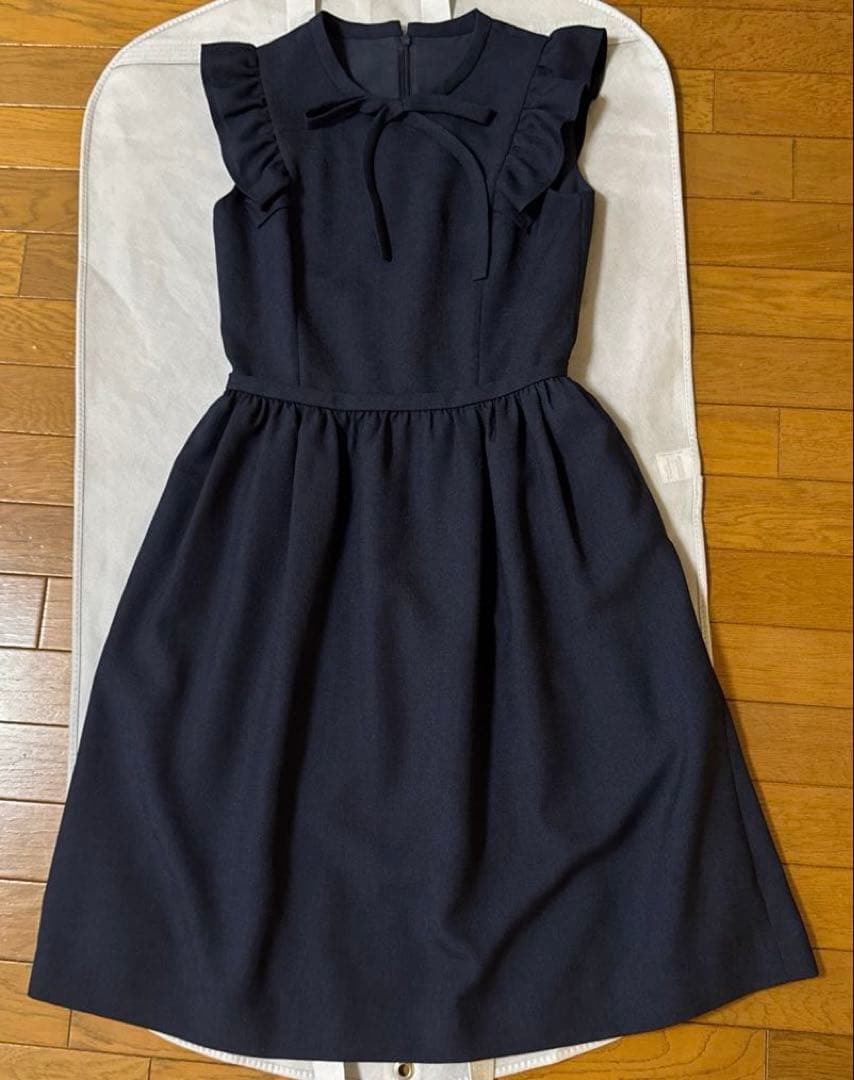 Rene ネイビー フリルノースリーブワンピース34 reneルネワンピース34（Rene）のおすすめ人気商品一覧 通販 - Yahoo