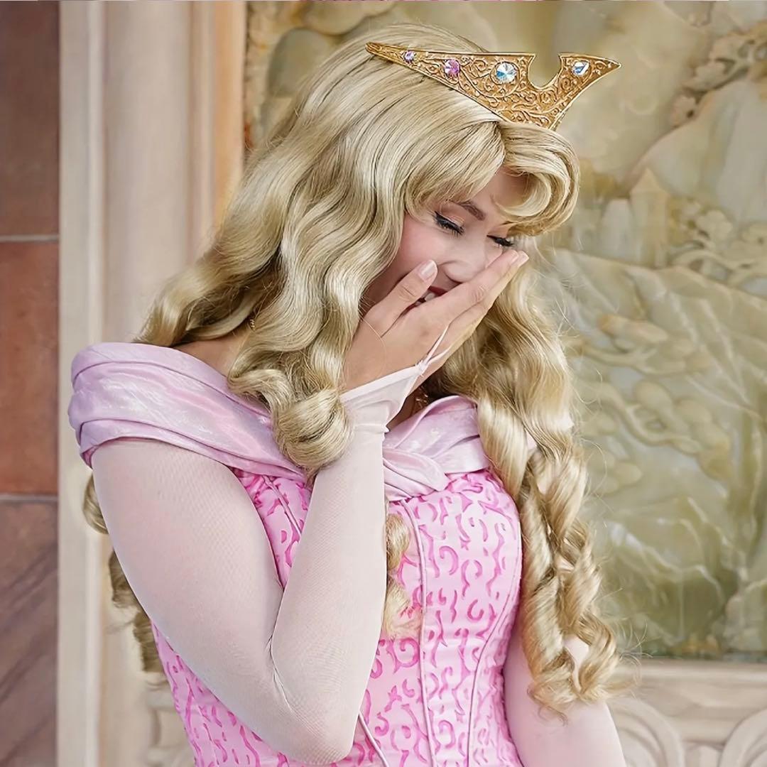 オーロラ姫 ウィッグ ディズニー プリンセス コスプレDハロ ハロウィン