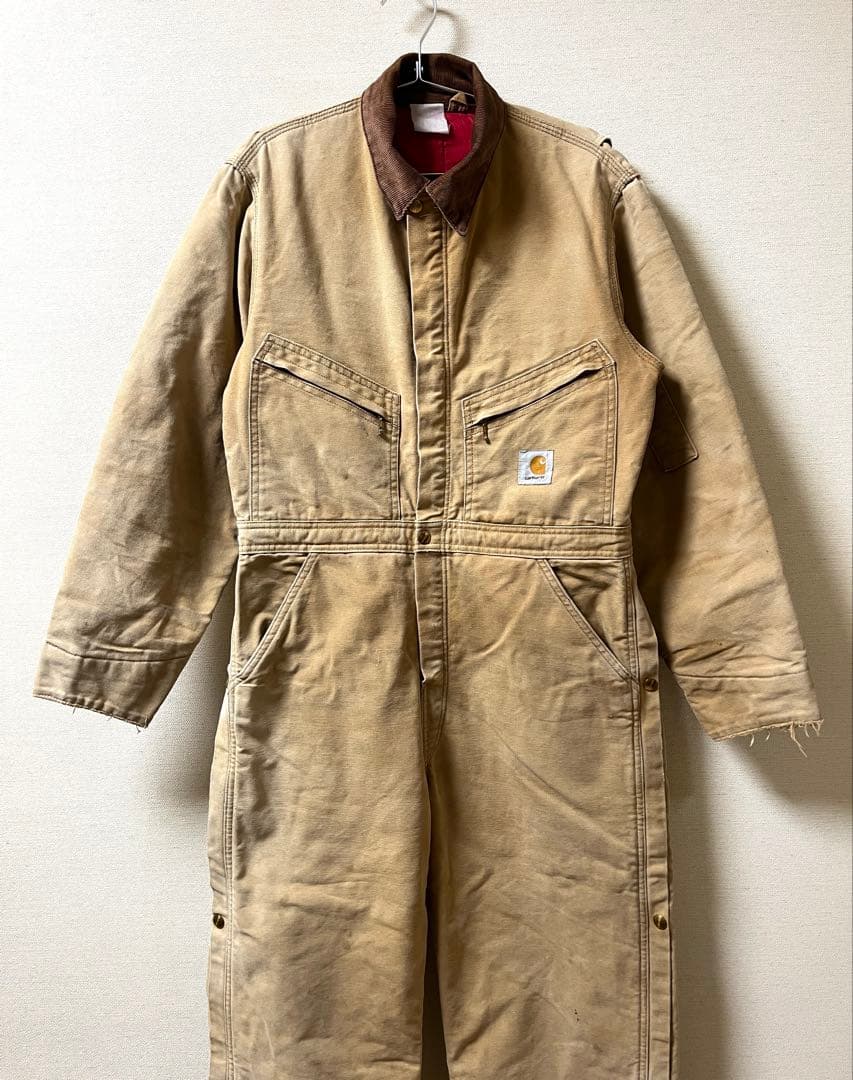 Carhartt カーハート つなぎ オールインワン ダック 中綿 M相当 Carhartt カーハート つなぎ オールインワン ダック 中綿 M相当