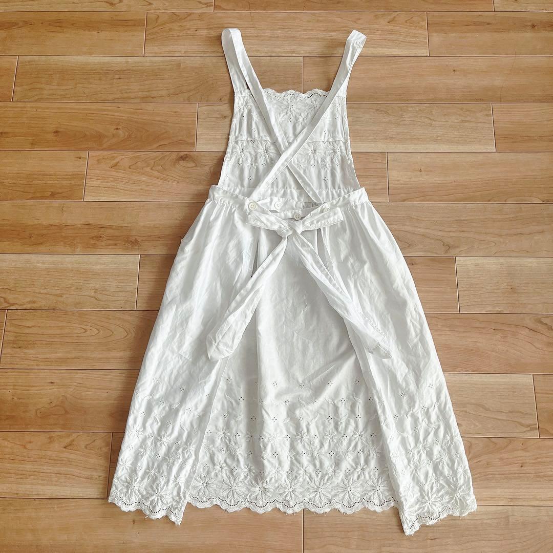 希少 クリスチャンディオール Christian Dior レース エプロン 白