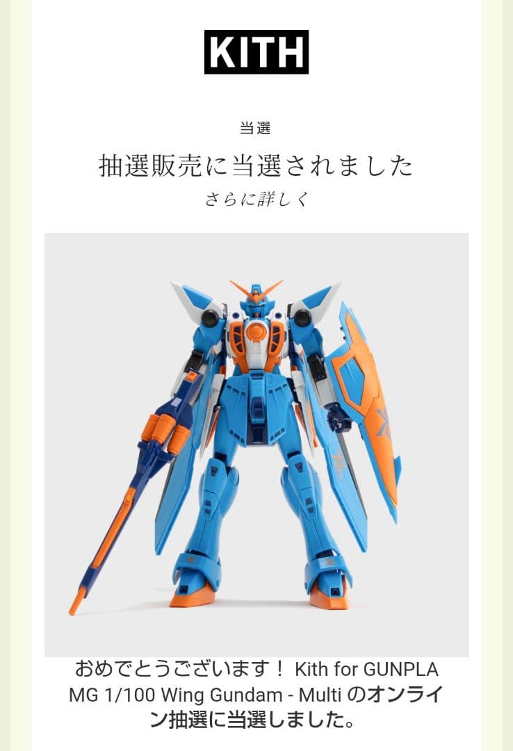 Kith for GUNPLA MG 1/100 Wing Gundam - メルカリ