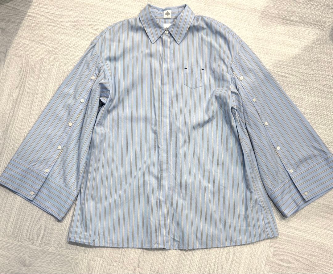 deres】6way sleeve shirt stripe - メルカリ