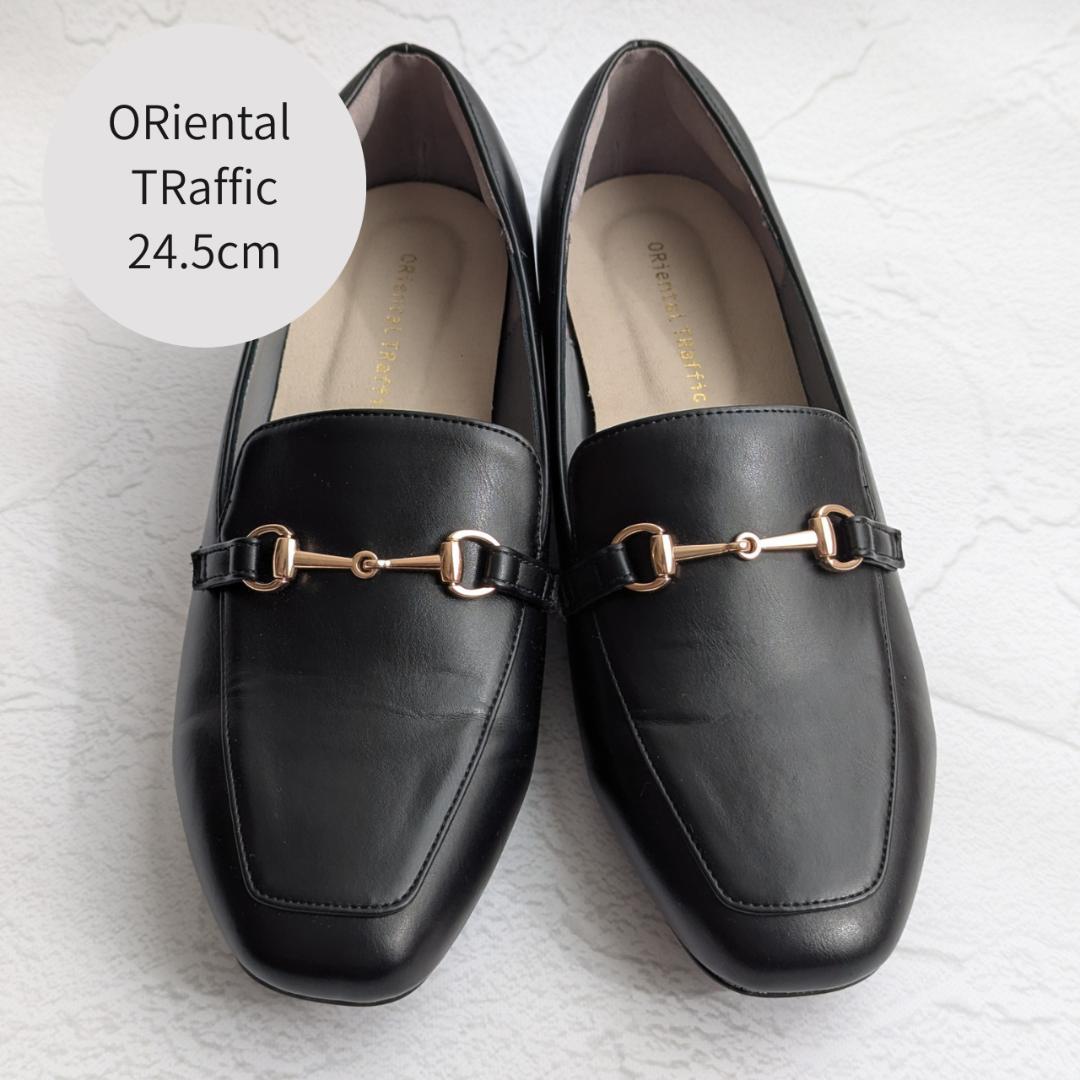 ORiental TRaffic ブラックローファー 24.5cm - メルカリ