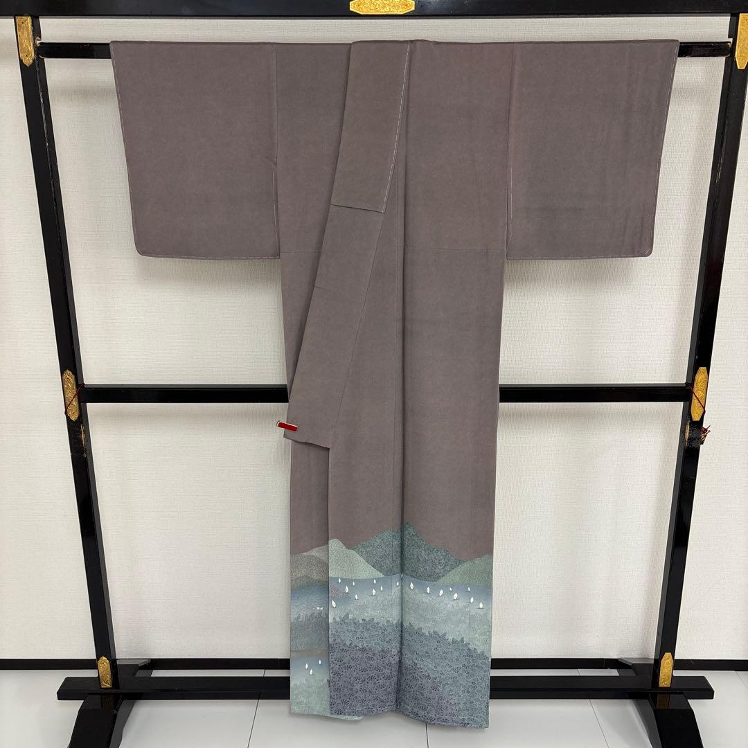 作家物 江戸小紋 鮫小紋 紋無し 船 唐草 付下げ 正絹 AK-4959 - メルカリ