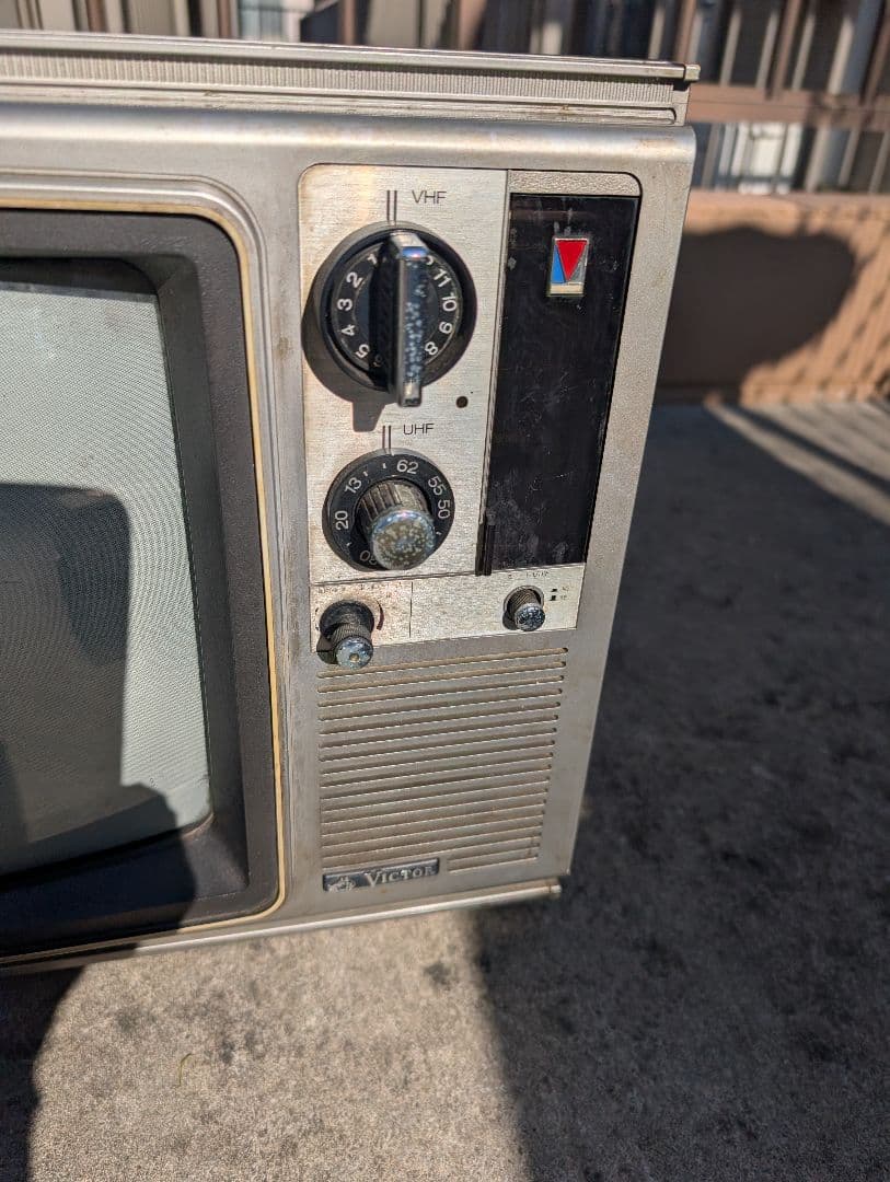 希少！！ビクター カラーTV c-3514型 ブラウン管TV 木目調 ジャンク