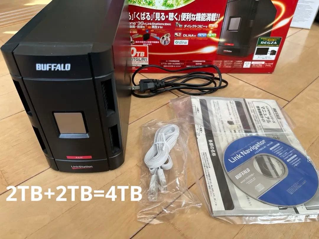 ②バッファロー RAID NAS　LS-WHGL 改4TB! バッファロー、DLNAにも準拠したRAID-0/1対応NAS「LS-WHGL/R1