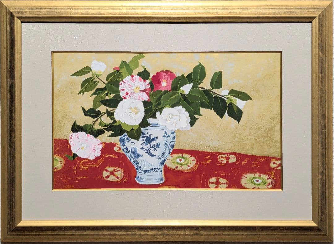 3軒の家の風景画（水彩画）（720×630）