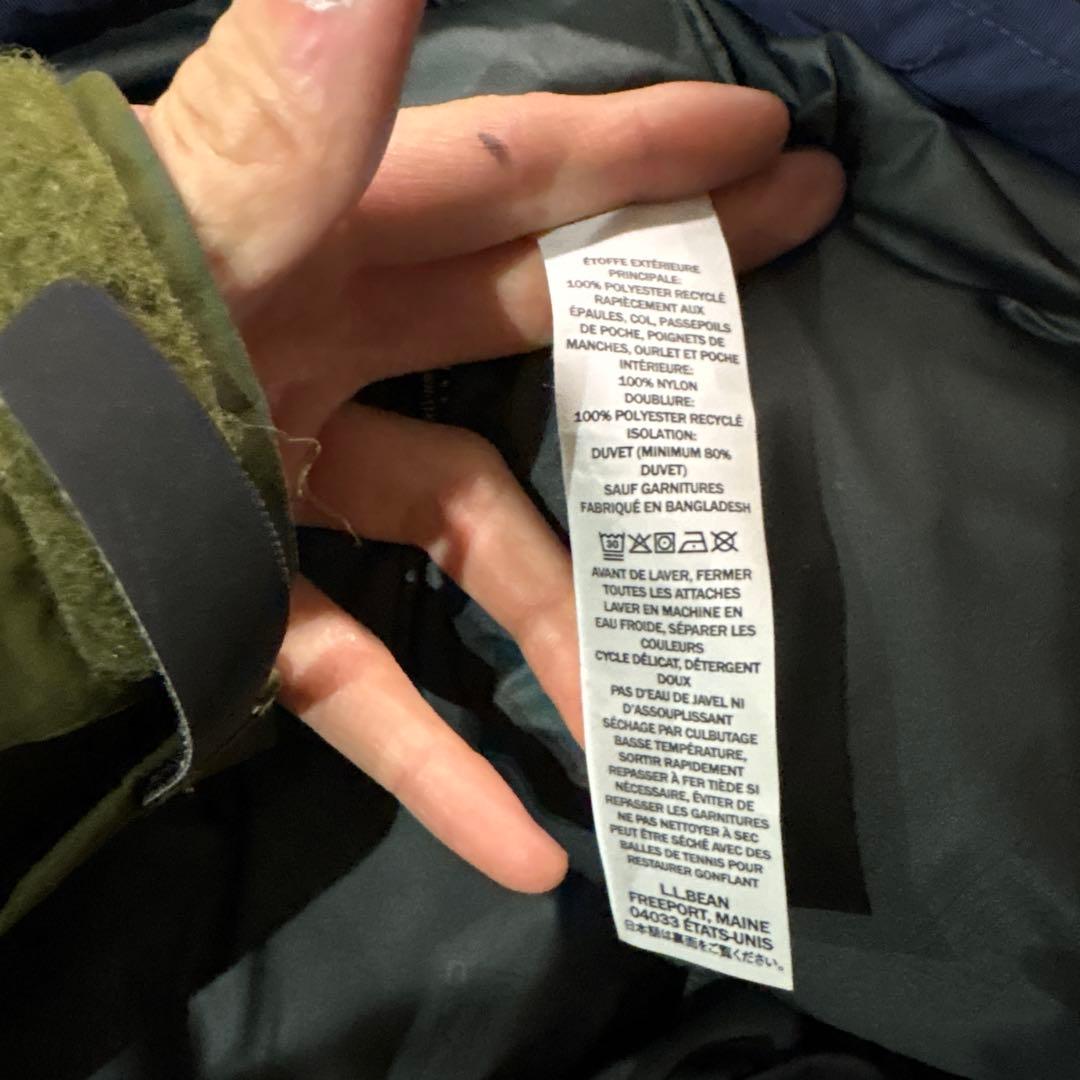 L.L.Bean ダウンジャケット ネイビー DOWNTEK 肉厚
