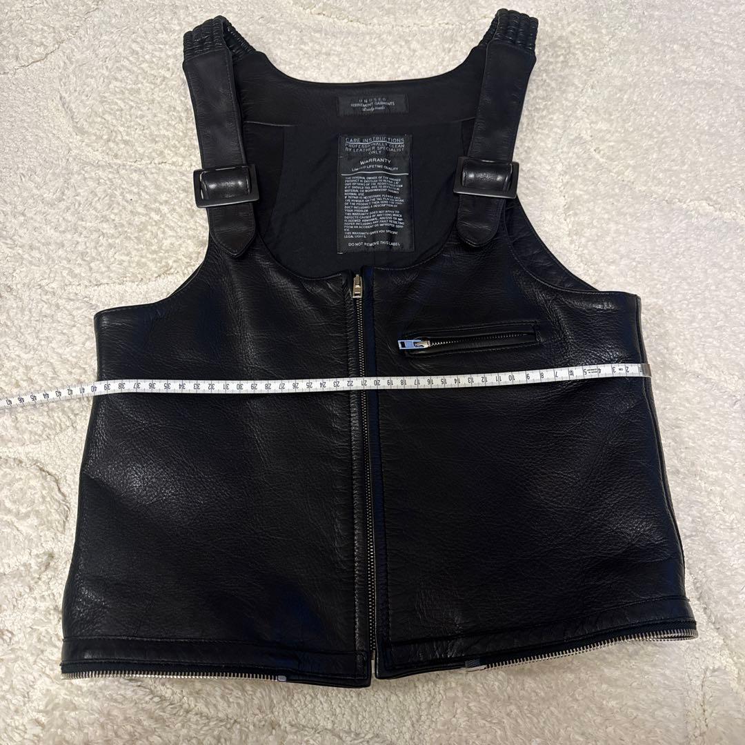 UNUSED レザー ベスト - メルカリ