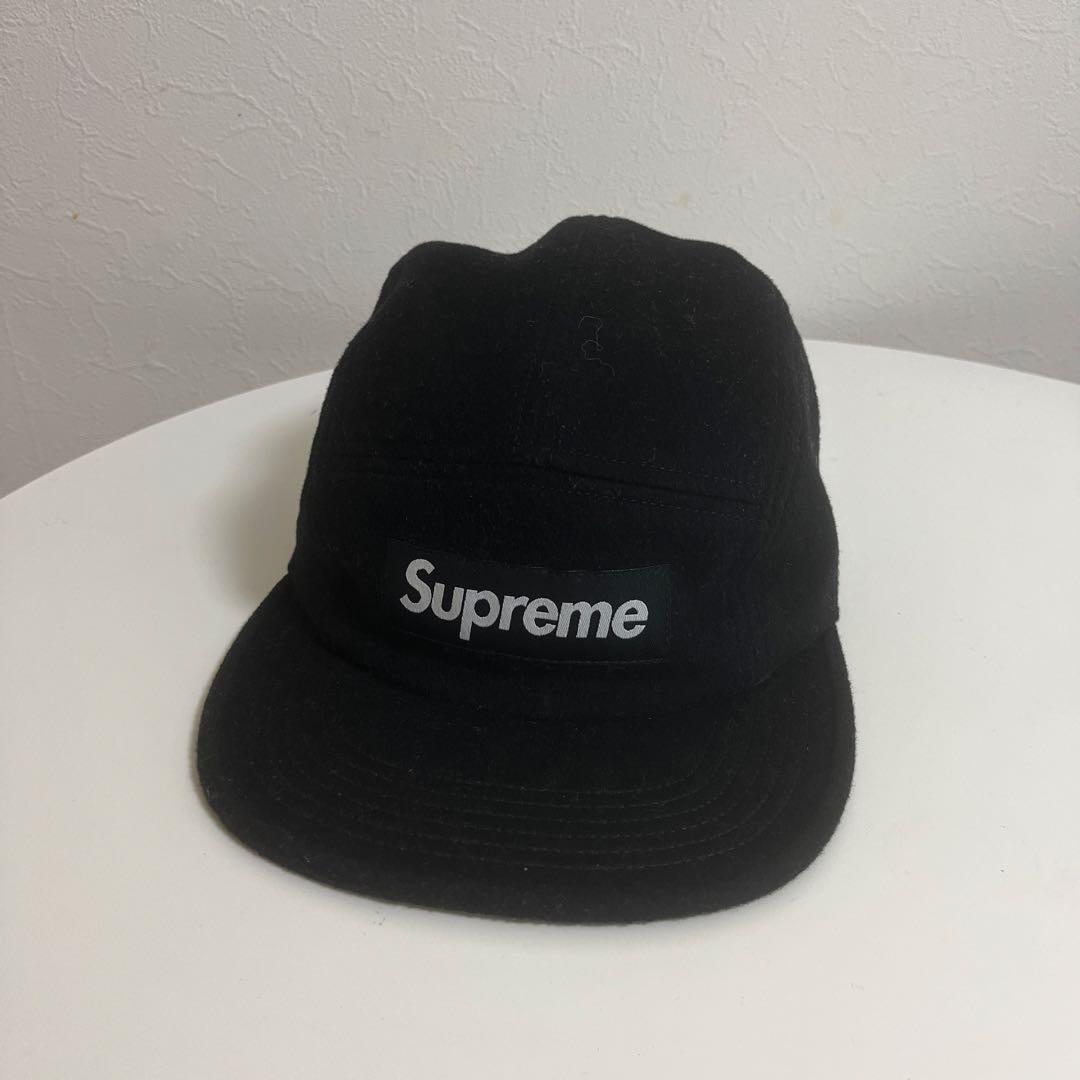 Supreme ブラック キャップ アジャスタブル