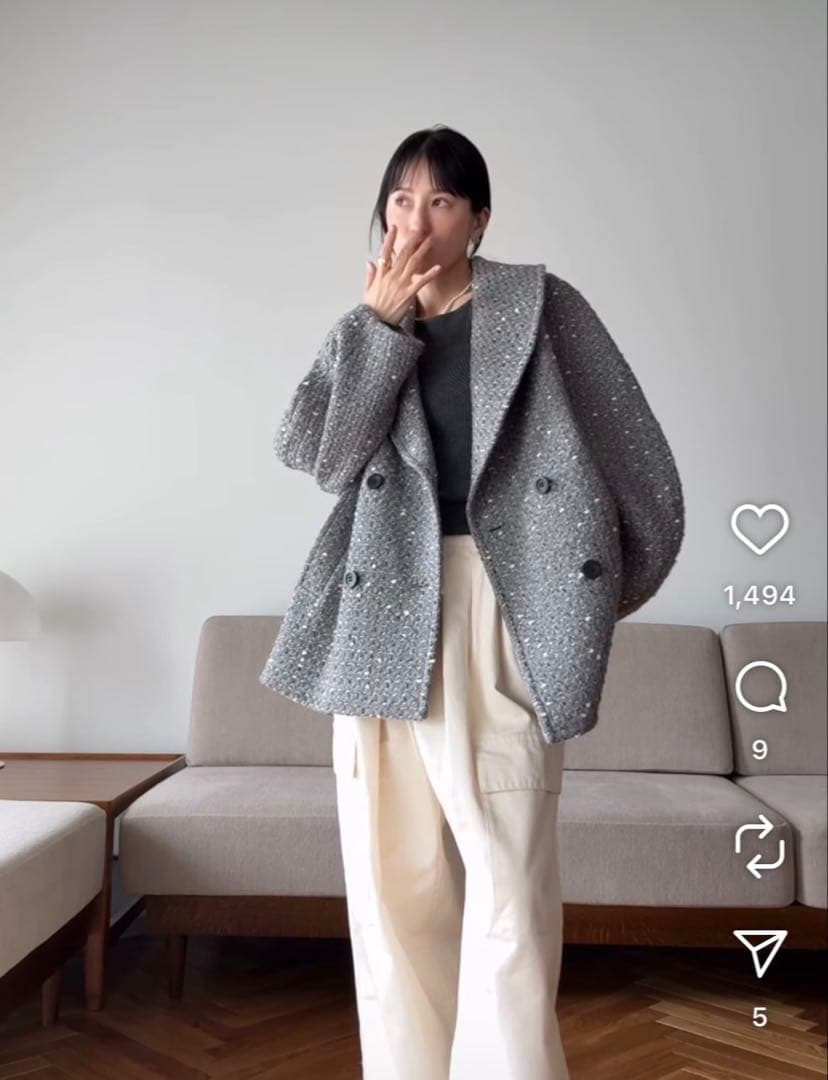 MINAMI TANAKA×CLANE OVER TWEED COAT 0サイズ - メルカリ