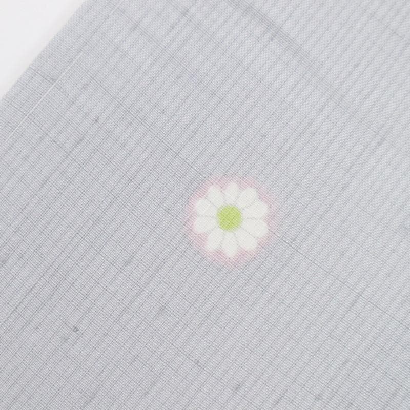 《スイ★特選◆紬■小さな花の染め模様◆グレー◆袷正絹着物◆TH12-8》