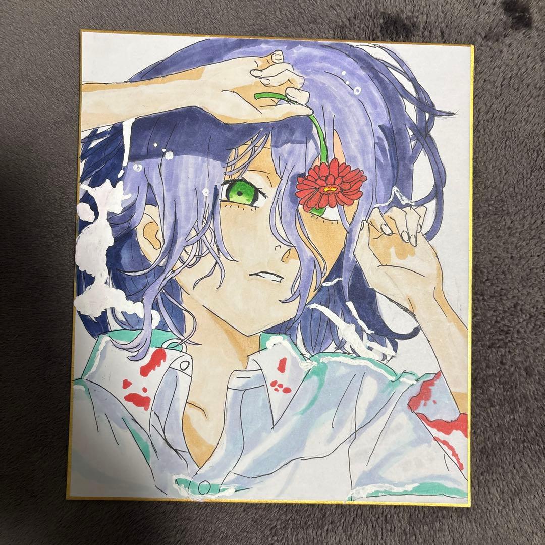 チェンソーマン レぜ 手書き色紙 - メルカリ