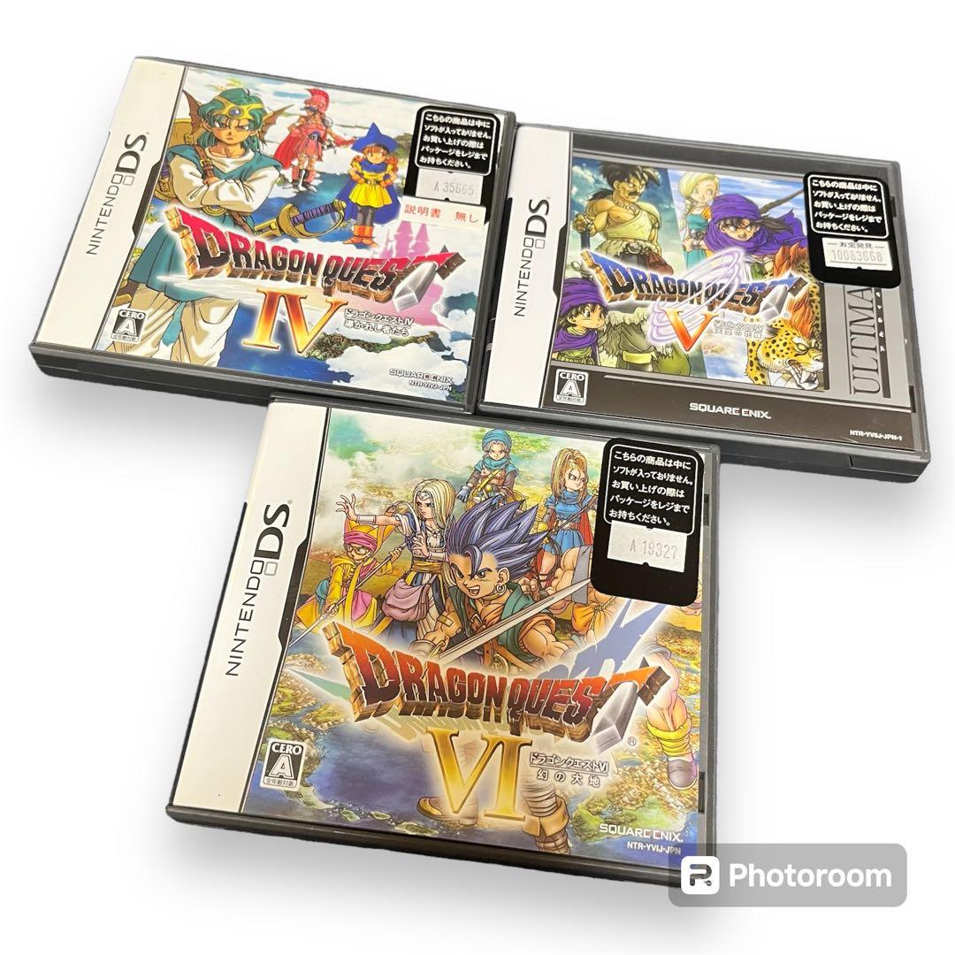 ドラゴンクエスト IV Ⅴ VI DSソフト まとめ売りセット - メルカリ