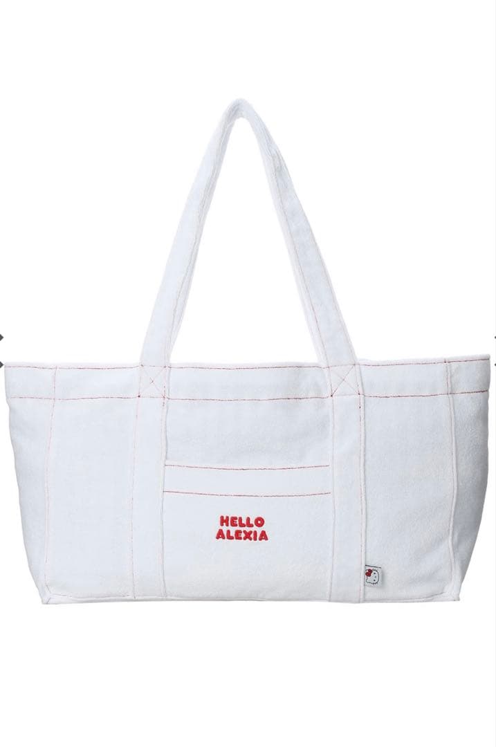 ALEXIASTAM サンリオ キティ 限定 ビーチバッグ トートバッグ 白