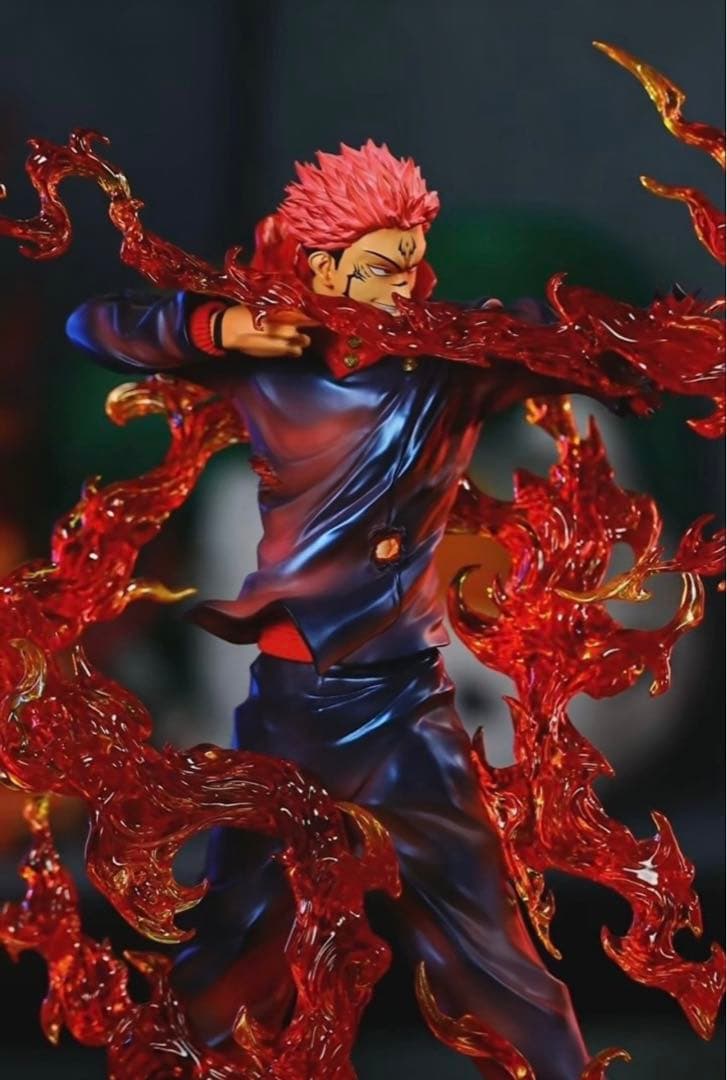 呪術廻戦 両面宿儺 透明版 発光可 フィギュア ガレージキット - メルカリ