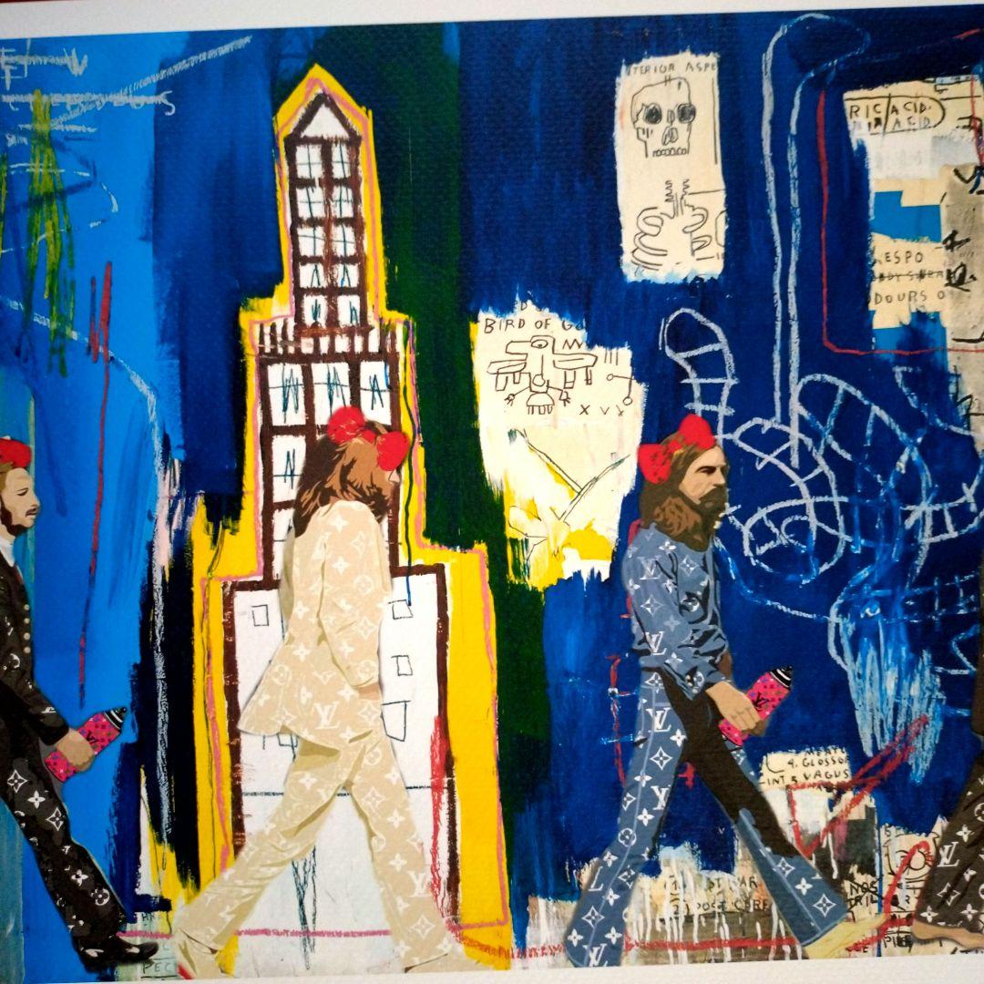 キングスマン様専用 額装death nyc 世界限定100枚バスキアビートルズ