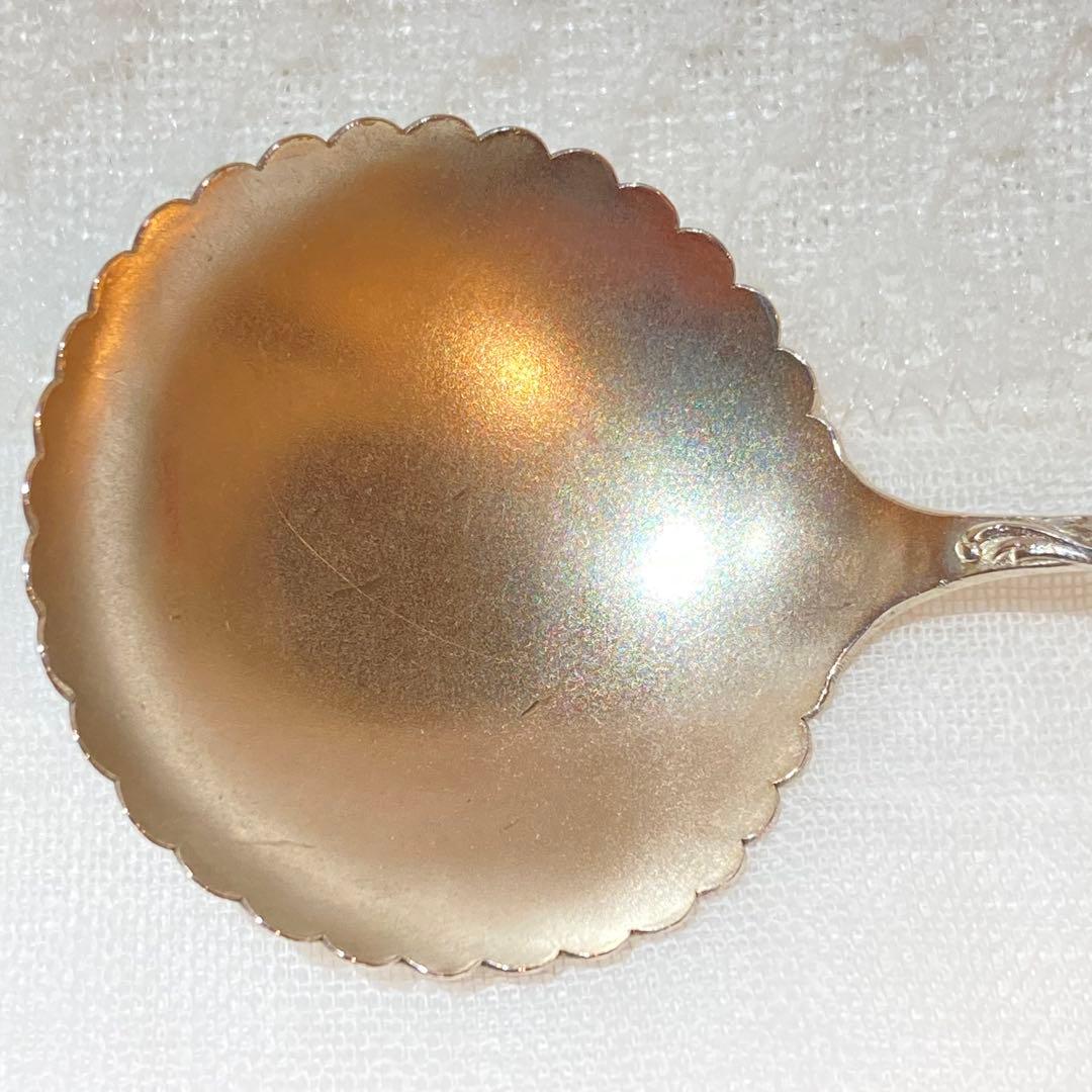 84 スターリングシルバーフローラルデザインのスプーン - アンティーク