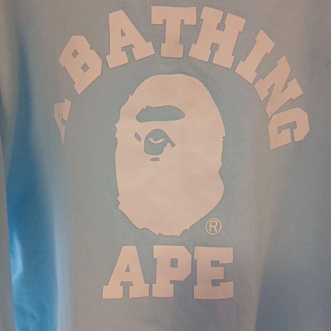 春先OK正規品美品A BATHING APE 水色 スウェット Mサイズ - メルカリ