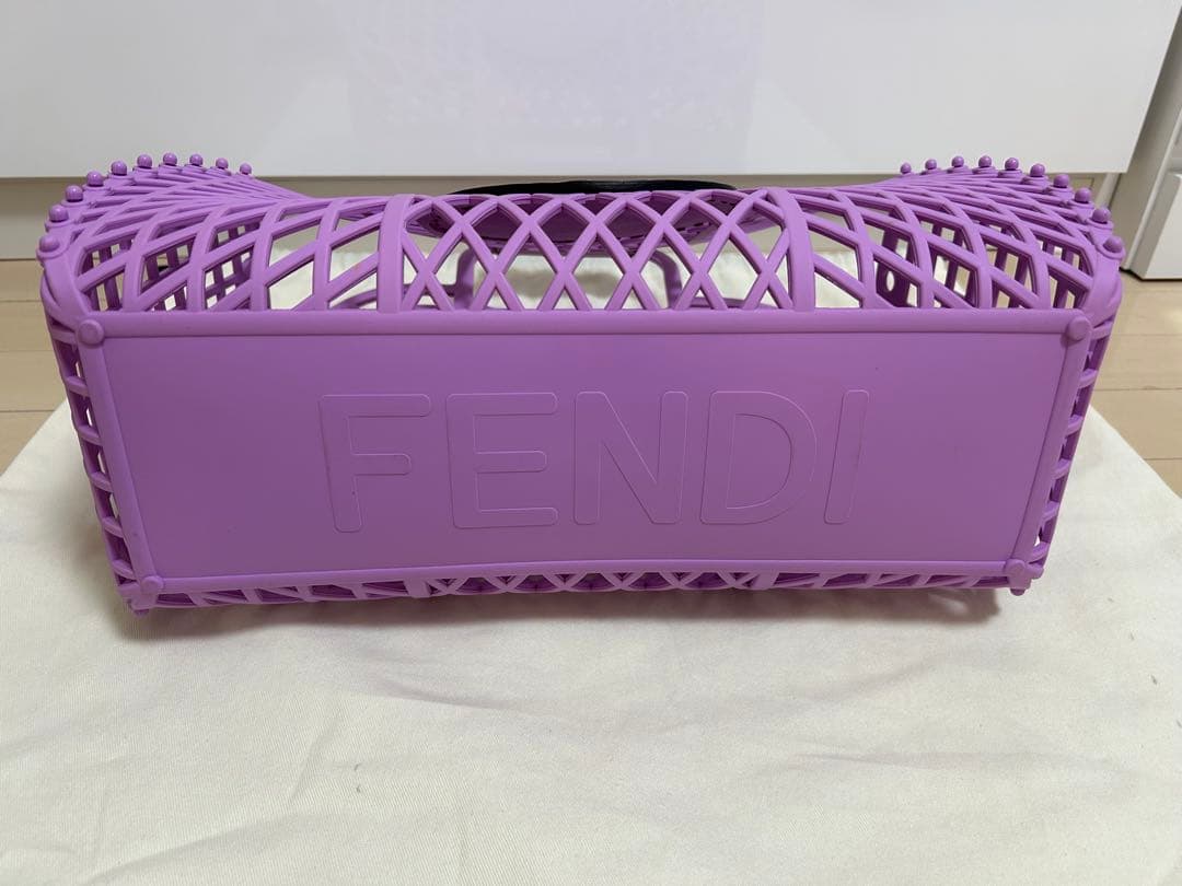 最終価格です！/FENDI /パープル /メッシュ/かごバッグ