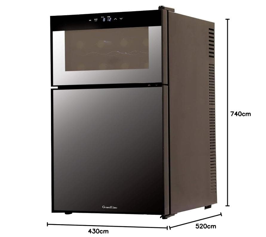 中古 Grand Line WRH-M262 2ドア 冷蔵庫一体型ワインクーラー - メルカリ