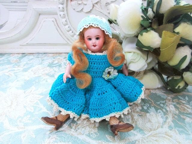 アンティーク　ミニョネット　STBJ　☆　フレンチ　ビスクドール アンティーク ビスクドール | フランス SFBJ 女の子のミニョネット