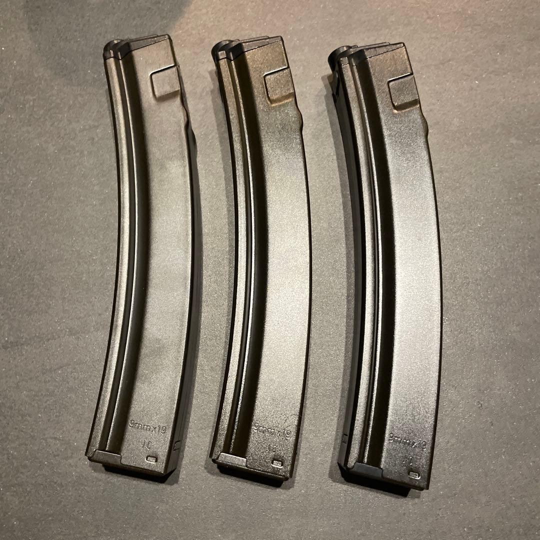 東京マルイ　次世代電動ガン　mp5 マガジン　３本 MAG製 】 東京マルイ 電動ガン MP5シリーズ対応 90連 スペアマガジン