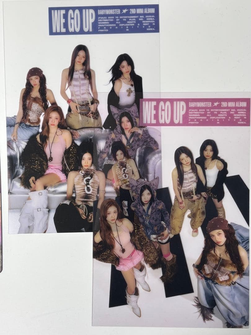 BABYMONSTER WE GO UP 特典トレカ6枚+クリアポストカード2枚 - メルカリ
