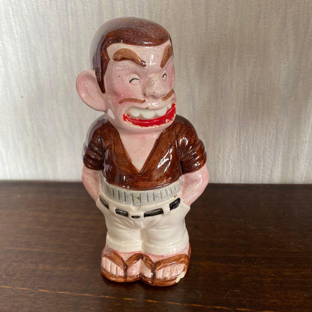 じゃりン子チエ テツ 貯金箱 陶器 当時物 希少 フィギュア 昭和 レトロ
