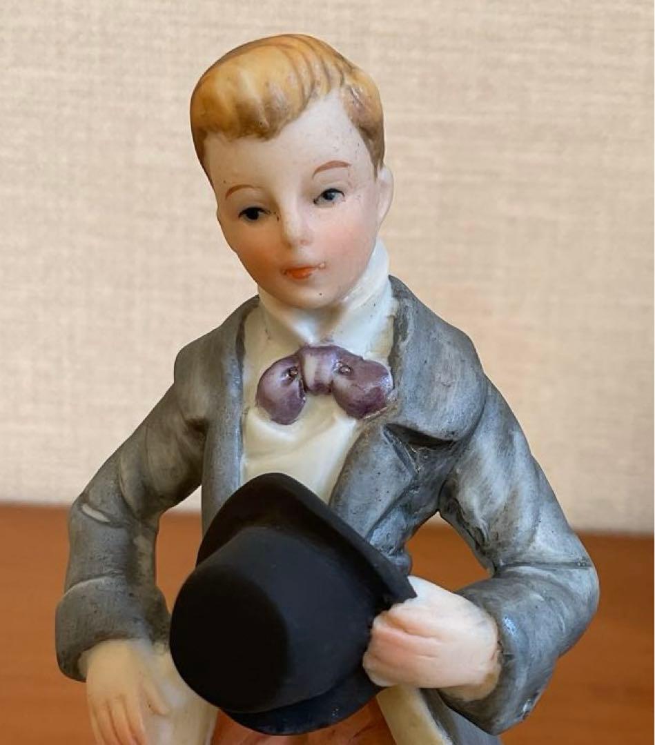 瀬戸ノベルティ陶器人形 陶器置物 昭和レトロ アンティークドール 瀬戸