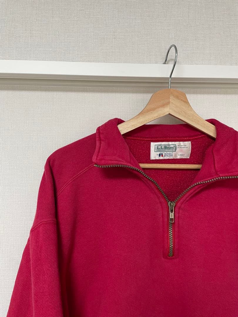 L.L.Bean×Russell 90s USA製 ハーフジップスウェット L