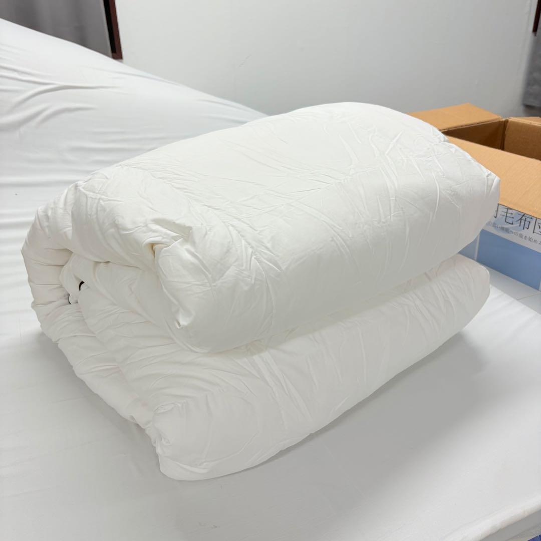 38開封済み 羽毛布団 ダブル 掛け布団 100％羽毛1.4kg RDS認証