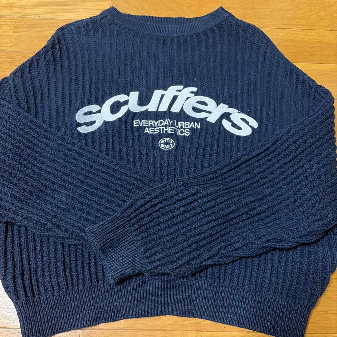 scuffers ニット セーター sサイズ ネイビー - メルカリ