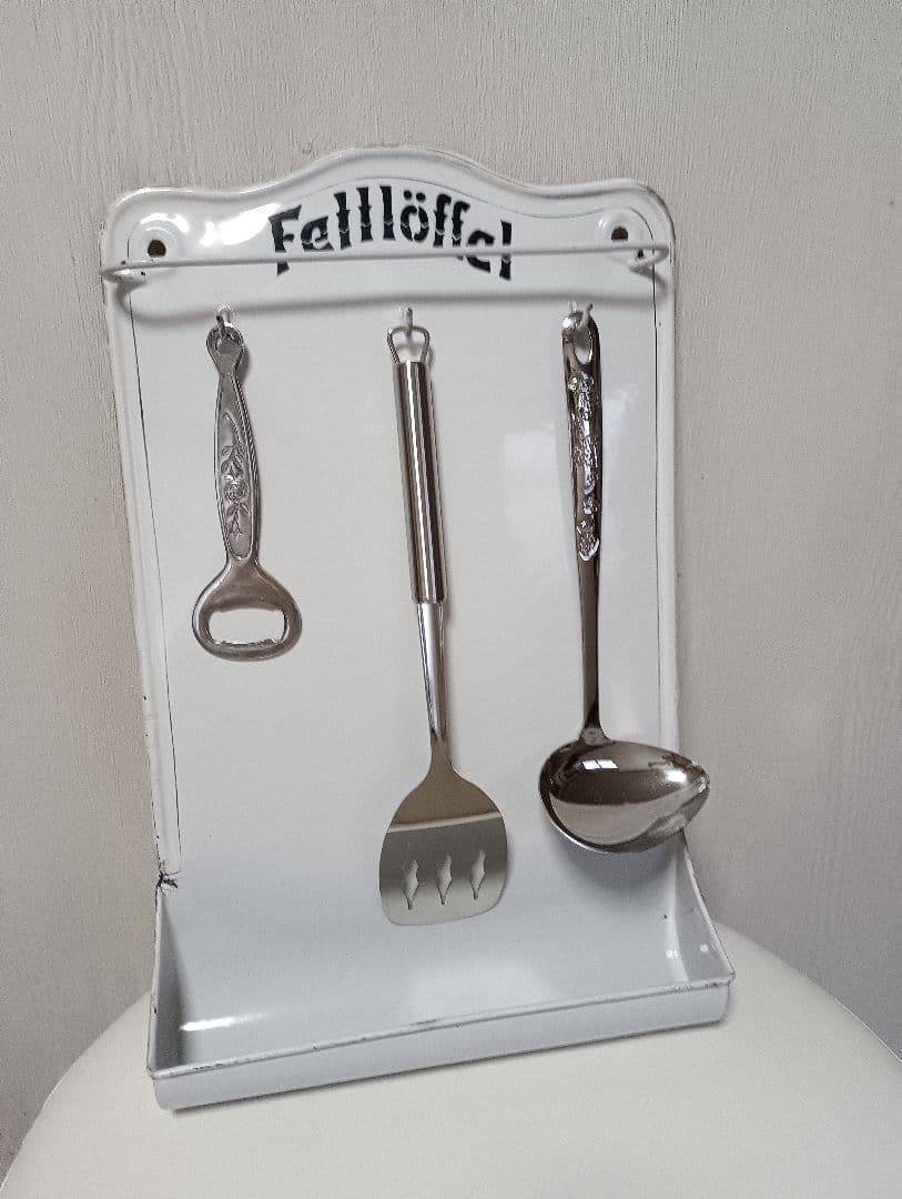 アンティークホーロー☆ドイツ製☆レードルラック☆おまけ付き - メルカリ