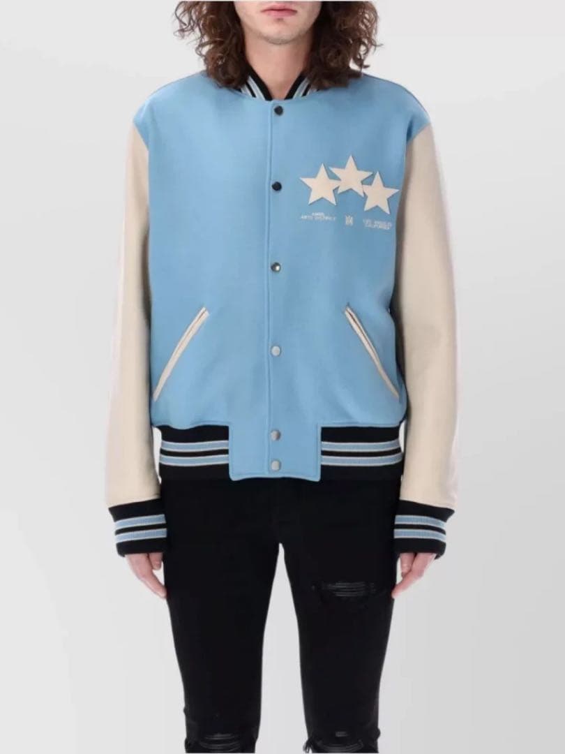 購入ページ　AMIRI スタジャン XL 希少】AMIRI ドリームチームアップリケ バーシティ ジャケット (AMIRI